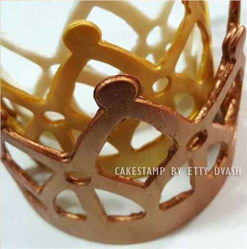 תבנית כתר עדי | ליצירה בשוקולד | תבנית כתר לקישוט עוגות מיוחדות לילדות