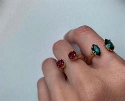 טבעת אן אובלי זהב