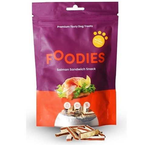 חטיף פודיס היפואלרגני סלמון סנדוויץ 100 גרם