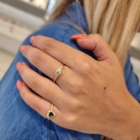 טבעת אירוסין בסגנון וינטג 0.55 קראט