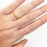 טבעת פלורי דקה זהב