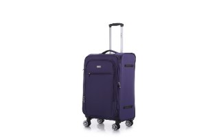 סט 3 מזוודות SWISS ALPS בד קלות וסופר איכותיות - צבע סגול כהה
