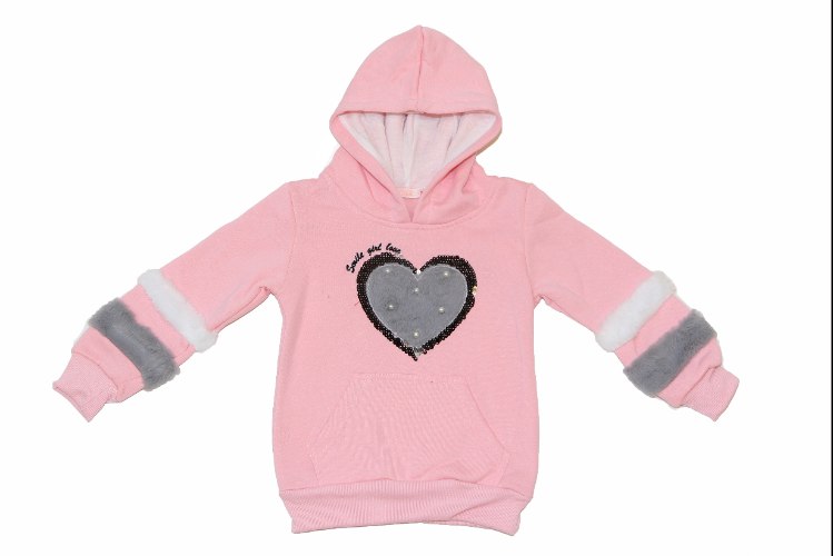 קפוצ'ון פוטר מעוצב לב בנות