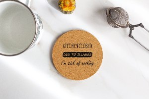 Kitchen closed coaster