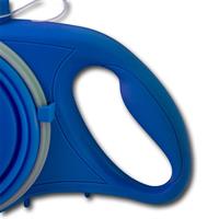 רצועה לכלב מובנית דיספנסר מים ואחסון שקיות פסולת