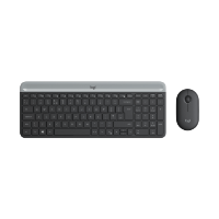 סט מקלדת ועכבר בצבע שחור Logitech Slim Combo MK470