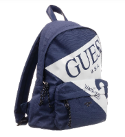 תיק גב GUESS כחול - לוגו גדול