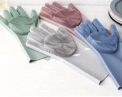 צמד כפפות סיליקון לניקיון מושלם