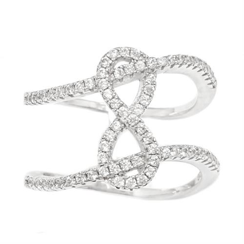 טבעת מכסף משובצת אבני זרקון  RG6087 | תכשיטי כסף | טבעות כסף