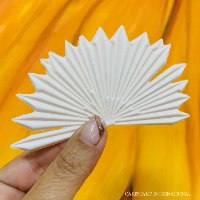 סט של מניפה מחודדת גדול וקטן לקישוט| תבנית מניפות דגם מחטים 2021 חדש מאתי דבש