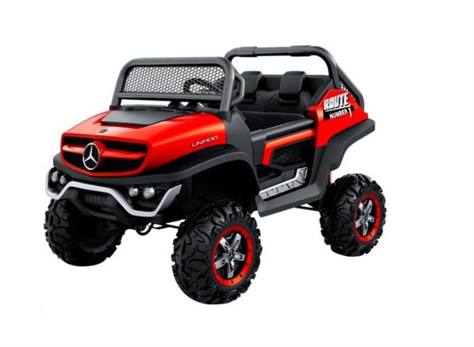 גיפ' Mercedes Unimog אדום 24 וולט