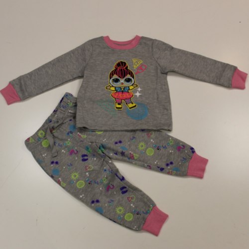 פיג'מה פוטר בנות LOL אפור