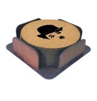 צ'ארלי צ'אפלין תחתיות לכוסות