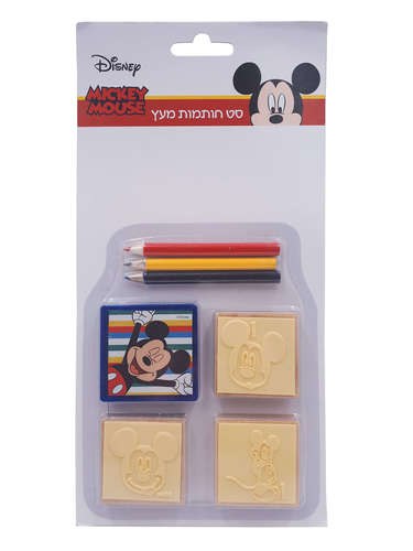 סט חותמות עץ- מיקי מאוס