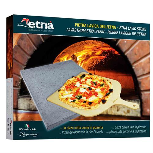 אבן שמוט להכנת פיצה + קרש להכנסת/הוצאת פיצה מהתנור MADE IN ITALY
