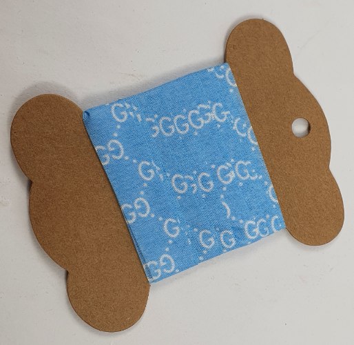 סרט כותנה 2 מטר - גוצ'י תכלת 1.5 ס"מ