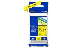 סרט סימון שחור על רקע צהוב Brother TZe641 Labelling Tape Cassette 18mmx8m
