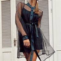 שמלת - שיפון מכופתרת