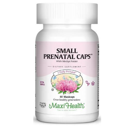-- פרנטל מולטי ויטמין להריון- כמוסות קטנות -- Maxi Health, מכיל 60 כמוסות