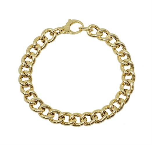 צמיד זהב חוליות לאישה עדין עם נוכחות