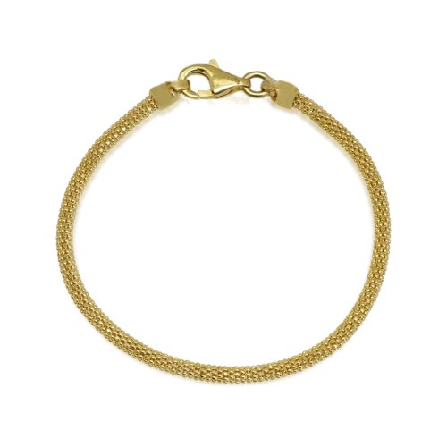 צמיד זהב כדורים לאישה דגם פופקורן