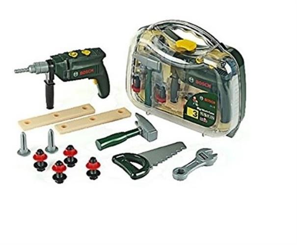 Bosch מזוודת כלים שקופה+מקדחה