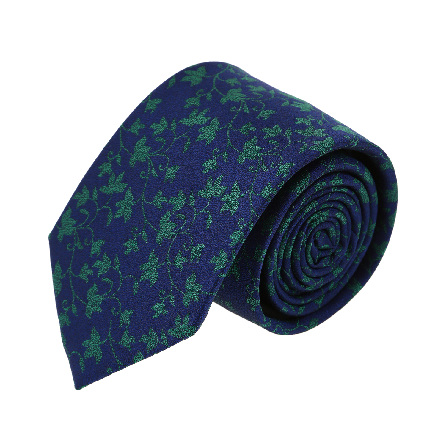 עניבה עלים ירוק כחול