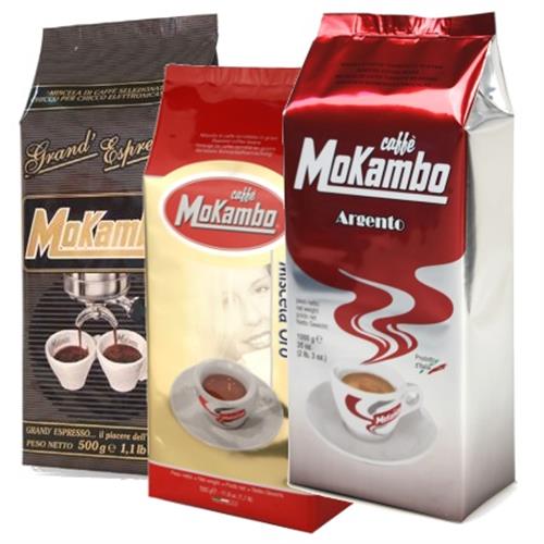 פולי קפה מוקמבו מעורב 1.5 קילו - Mokambo Argento, Oro, Grand Espresso