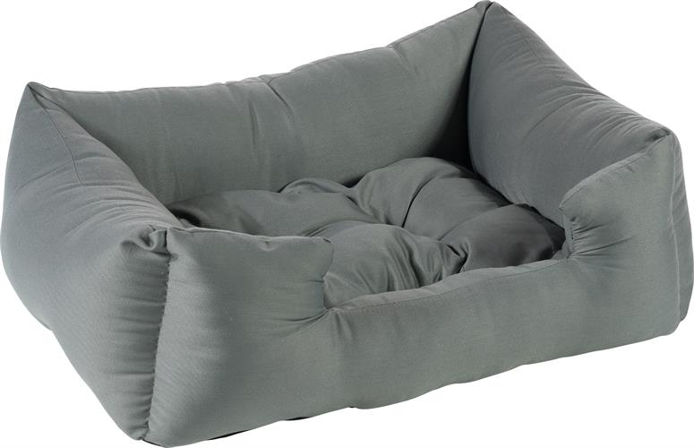 מיטה לכלב וחתול מבד כותנה צבע אפור במגוון מידות