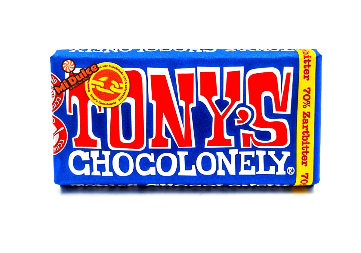 Tony's Chocolonely שוקולד מריר 70%
