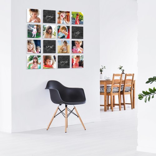 קולאז' תמונות | קולאז' תמונות קאפה לבחירה | עיצוב תמונות לקיר משפחה | הדפסת תמונות | שיש אפור