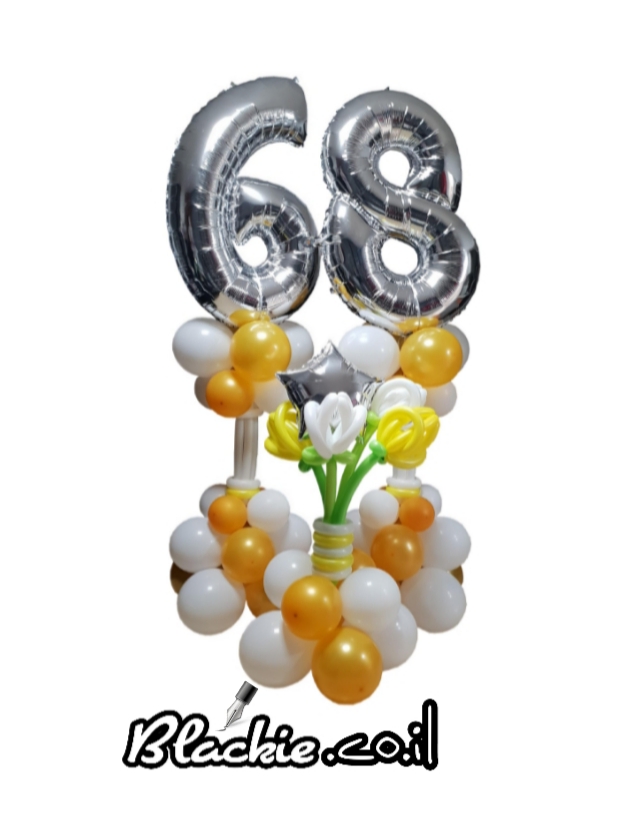 בלקי בלוני מספר 68 יום הולדת שמח