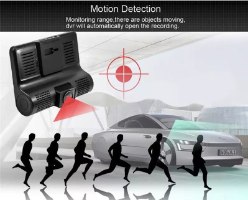 3 מצלמות דרך לרכב עם 3 מצלמות וצג 4 אינץ' מבית Dynamode