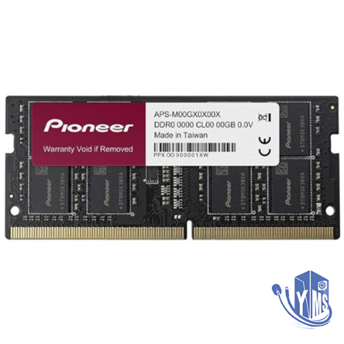 זכרון למחשב נייד פיוניר Pioneer SODIMM 8GB DDR3L 1600Mhz 1.35V