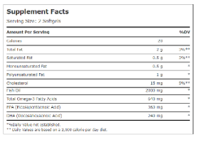 אומגה 3 , מכיל 2000 מ"ג, 200 כמוסות רכות, מקסי הלט