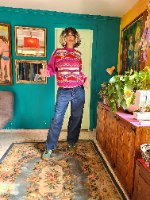 ג'ינס היפ הופ כחול מידה L/XL