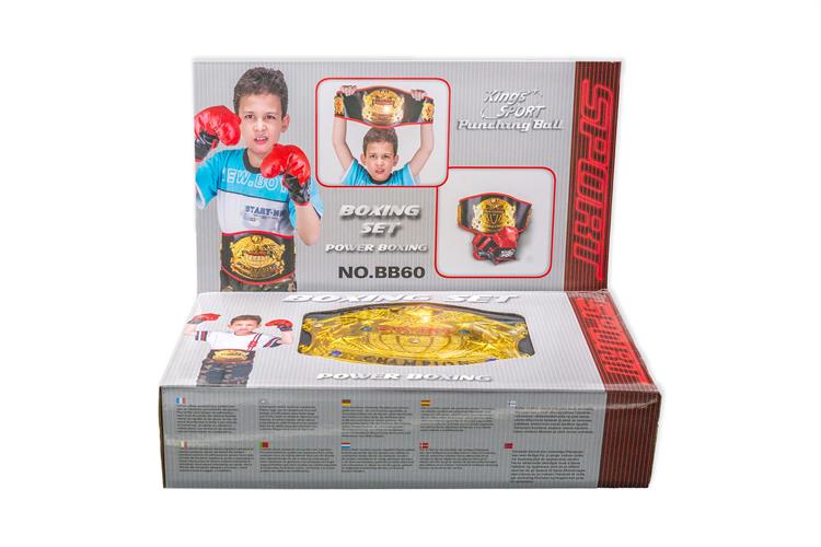 כפפות איגרוף+ חגורת אליפות