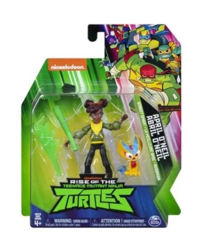 בובת צבית הנינג'ה עם החיה- אפריל ואבריל