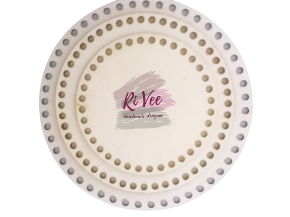 תחתיות עץ לסריגת סלסלה, סריגה בחוטי טריקו, בסיס עץ עם חורים לסריגת סלסלה מטריקו, סט תחתיות עץ לסריגה בטריקו, סט תחתיות לסריגת סלסלות בחוטי טריקו