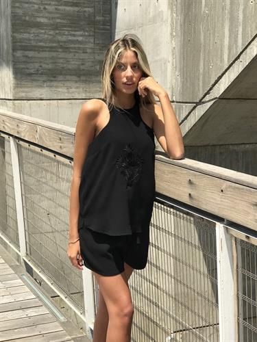 מכנס ג'ואנה שחור