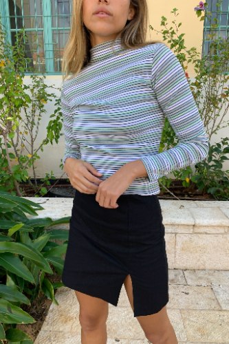 טופ דייגו פסים חצי גולף