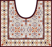 שטיחון ומדבקה לאסלה קינמון דגם 243