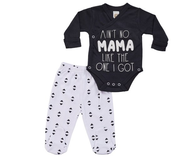 חליפת חזייה אין כמו אמא - שחור טריקו