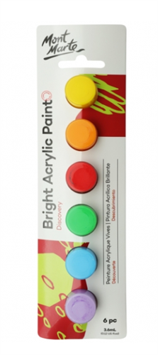 סט צבעי אקריל בהיר 6 יח 3.6 מ"ל