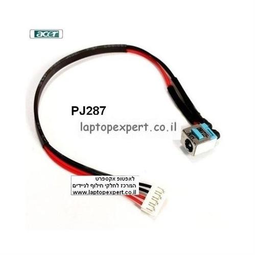 שקע טעינה למחשב נייד כולל כבל לנייד אייסר Acer Aspire 5250 5252 5253 5336 55515552 5736 DC Jack Cable