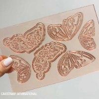 תבנית סט כנפיים של פרפרים לקישוט עוגות | סט כנפי פרפרים ליצירה בצימקאו פרפר חדש מאתי דבש