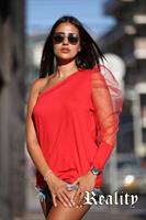 כתף אחת שרוול מיוחד