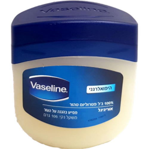 Vaseline ג'ל פטרוליום טהור 100  אחוז 106 גר'