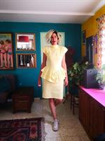 שמלת קוקטייל מכותנת ג'ינס מידה M