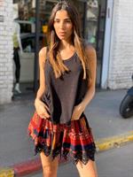 חצאית מיני שילובים